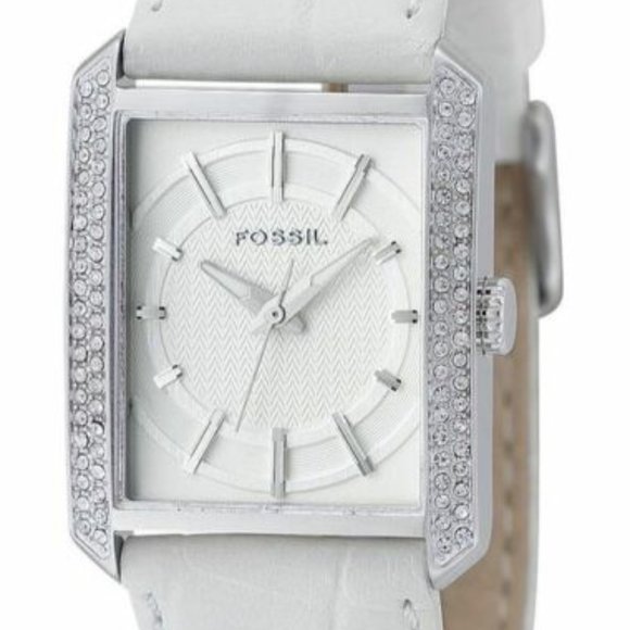 FOSSIL Ladies Silver and Rhinestone Watch - Picture 1 of 6